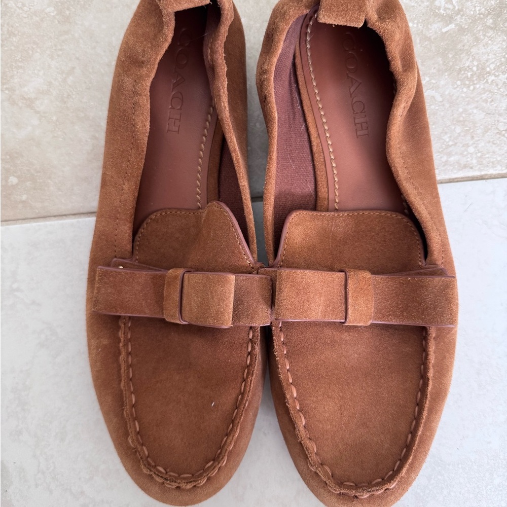 Coach Brown Suede Loafers